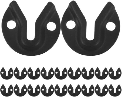 TEHAUX 20pcs Keyhole Hangers, Black Iron Mirror Picture Frame Hangers, Keyhole Hanging Plates Metal Fasteners for Fasteners Rivet Fittings in Saudi Arabia