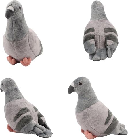 Gray Pigeon Stuffed Animal, Soft Pigeon Plush Toy, Bird Stuffed Toys Pigeon Doll Birthday Decor Gift in Saudi Arabia