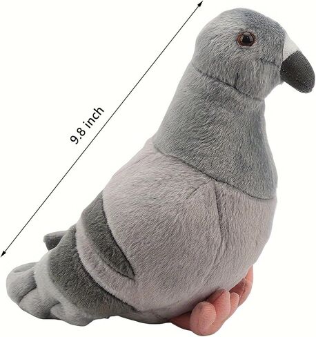 Gray Pigeon Stuffed Animal, Soft Pigeon Plush Toy, Bird Stuffed Toys Pigeon Doll Birthday Decor Gift in Saudi Arabia