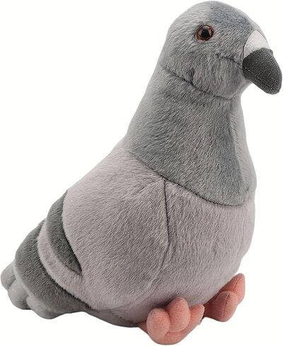 Gray Pigeon Stuffed Animal, Soft Pigeon Plush Toy, Bird Stuffed Toys Pigeon Doll Birthday Decor Gift in Saudi Arabia