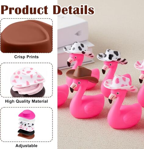 24 Pcs Plastic Mini Cowboy Hats Western Cowboy Cowgirl Hats Cute Miniature Mini Cowboy Hats for Party Crafts Doll Dress Up Play Dessert House Games Gifts Decoration in Saudi Arabia