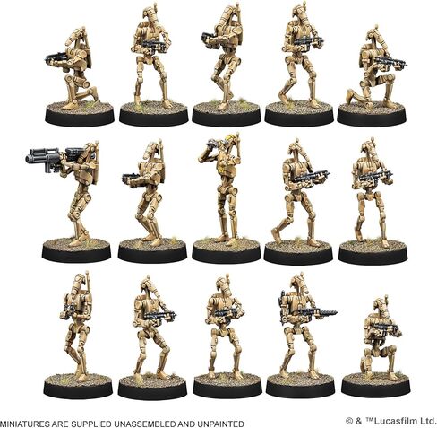 Asmodee Star Wars: Legion B1 Battle Droids - لعبة منمنمات للطاولة، لعبة استراتيجية للأطفال والكبار، للأعمار من 14 عامًا فما فوق، لاعبان، 90 دقيقة من وقت اللعب in Saudi Arabia
