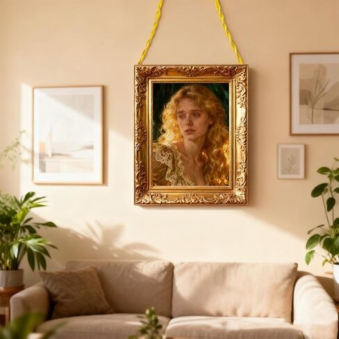 32.5 Feet (10m) Picture Hanging Brass Wire, 0.7mm Braided Copper Wire to Hang Pictures on Wall Heavy Gold Wire Flexible Metal for Photo Frame, Mirror for Picture Hanging (Supports up to 5KGs) in Saudi Arabia