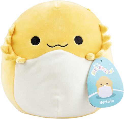 Squishmallow Original 8 Inch Bertwin The Yellow Bearded Dragon - Official Jazwares Plush - Soft, Cuddly Collectible Lizard Stuffed Animal Toy - 2026 Limited Edition - Gift for Boys, Girls, & Kids in Saudi Arabia