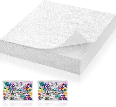 Treela 36 Pcs Heat Resistant Batting and 200 Pack Sewing Pins Insulating Thermal Lining Batting for Potholders Heat Reflective Fabric Sewing DIY Oven Mitts Coasters Bowl Cozies(12 x 12 Inches) in Saudi Arabia