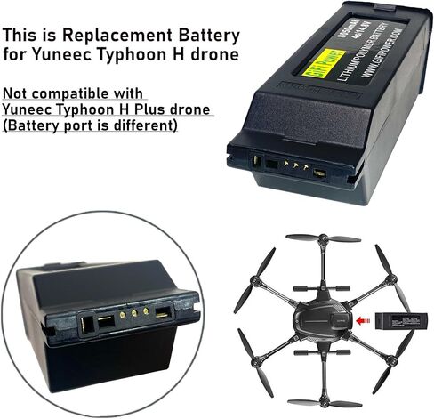 MaximalPower Gifi Power 8050mAh 14.8V 4S High Power LiPo Flight Battery for Yuneec Typhoon H Drone [NOT Compatible with YUNEEC Typhoon H Plus] (2X 8050mAh 4S LiPo Battery-H) in Saudi Arabia