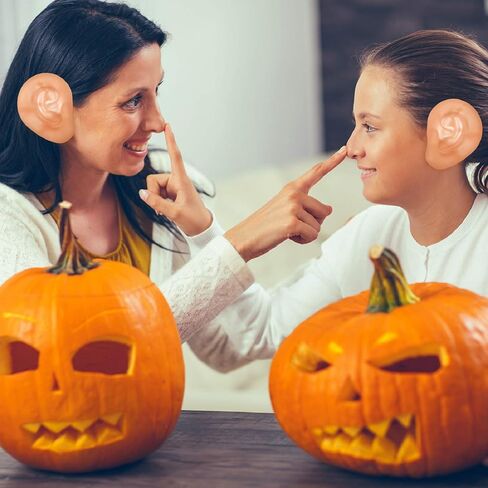 Boao 3 Pairs Jumbo Fake Ears Big Ear Funny Headbands Giant Rubber Ears Toy Dwarf Halloween Cosplay Party Accessories(Light Skin) in Saudi Arabia