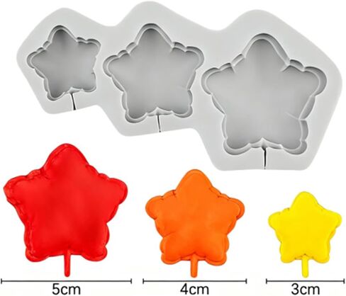 Star Shape Chocolate Silicone Mold, Exquisite Star Cake Decoration Fondant Mold, Stars Shape Silicone Mold for DIY Decoration, Jewelry Making, 3D Mold, Resin Pendants, Plaster, Modeling Clay in Saudi Arabia