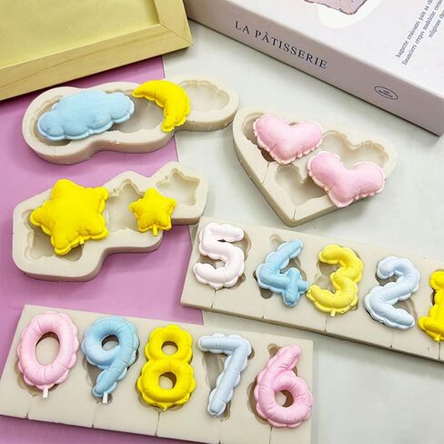 Star Shape Chocolate Silicone Mold, Exquisite Star Cake Decoration Fondant Mold, Stars Shape Silicone Mold for DIY Decoration, Jewelry Making, 3D Mold, Resin Pendants, Plaster, Modeling Clay in Saudi Arabia