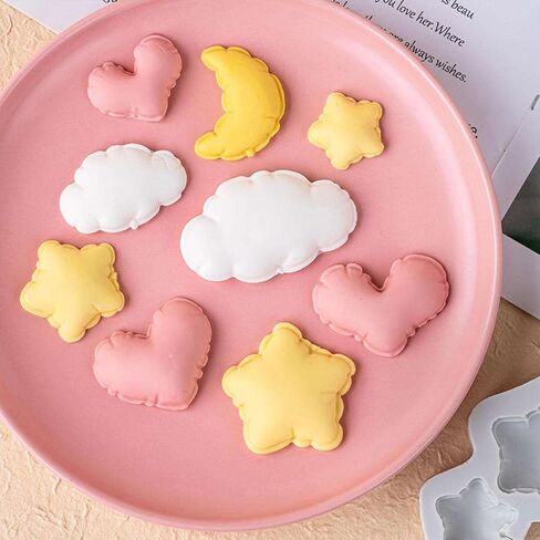 Star Shape Chocolate Silicone Mold, Exquisite Star Cake Decoration Fondant Mold, Stars Shape Silicone Mold for DIY Decoration, Jewelry Making, 3D Mold, Resin Pendants, Plaster, Modeling Clay in Saudi Arabia