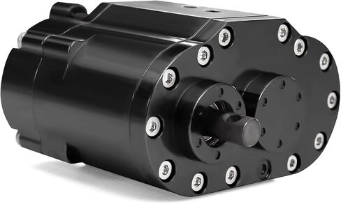 علبة تروس نقل 48P ذات سرعتين مع نسبة تروس فولاذية 1.8:1/0.7:1 لـ 1/10 RC Crawler Axial SCX10 90046 D90 (أسود) in Saudi Arabia