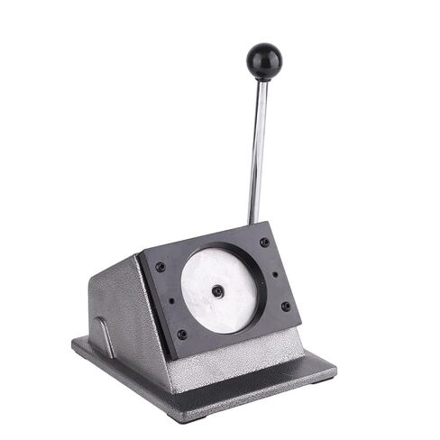 Taddien Round Badge Maker, Round Die Cutter for DIY Button Making and Scrapeboards Cardstocks Cutting, Cutter for Paper Leather PVC Cards, 44mm (1.73in) Cut Size for 32mm Buttons in Saudi Arabia