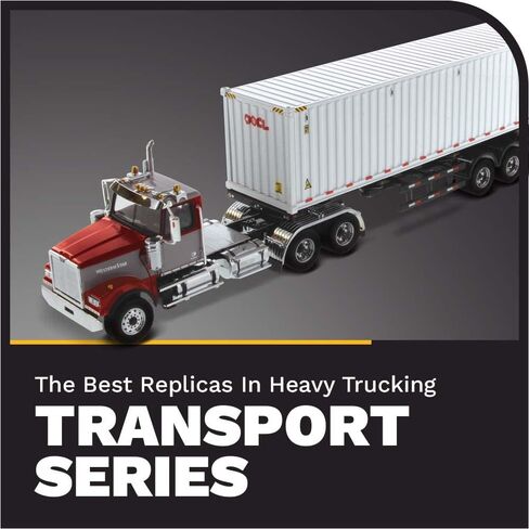 جرار ترادف Western Star 4900 SF Day Cab باللون العنابي والرمادي مع حاوية بحرية جيدة جافة OOCL 40' 1/50 in Saudi Arabia