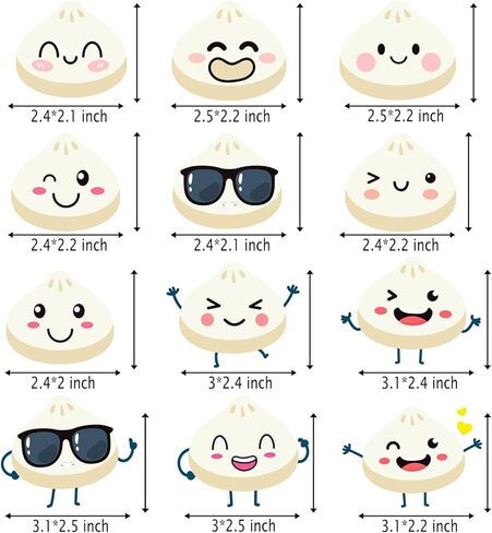 Dumplings Cupcake Toppers 24Pcs Little Dumpling Birthday Baby Shower Party Decorations Cute Dumplings Themed Cake Decorations for Chinese Food A Little Dumpling is on the Way Birthday Party Supplies in Saudi Arabia