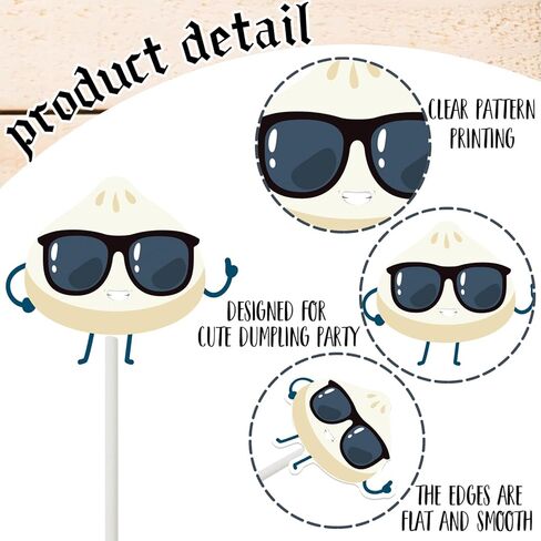 Dumplings Cupcake Toppers 24Pcs Little Dumpling Birthday Baby Shower Party Decorations Cute Dumplings Themed Cake Decorations for Chinese Food A Little Dumpling is on the Way Birthday Party Supplies in Saudi Arabia