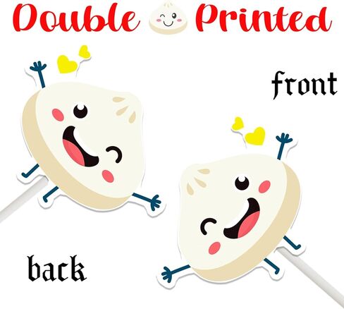 Dumplings Cupcake Toppers 24Pcs Little Dumpling Birthday Baby Shower Party Decorations Cute Dumplings Themed Cake Decorations for Chinese Food A Little Dumpling is on the Way Birthday Party Supplies in Saudi Arabia