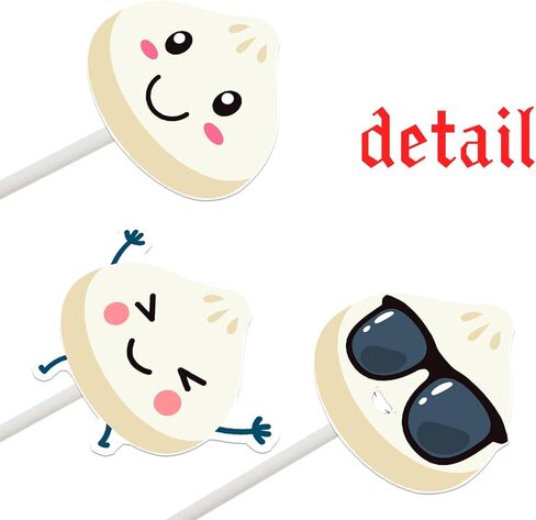 Dumplings Cupcake Toppers 24Pcs Little Dumpling Birthday Baby Shower Party Decorations Cute Dumplings Themed Cake Decorations for Chinese Food A Little Dumpling is on the Way Birthday Party Supplies in Saudi Arabia