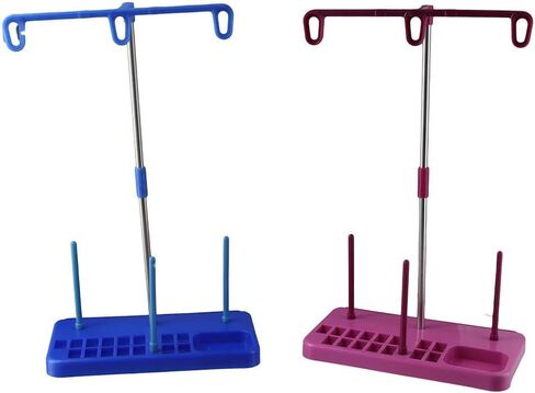 HomeSoGood 2 Pack Thread Holder Embroidery and Sewing Machine Thread Organizer for 3 Scoops in Saudi Arabia