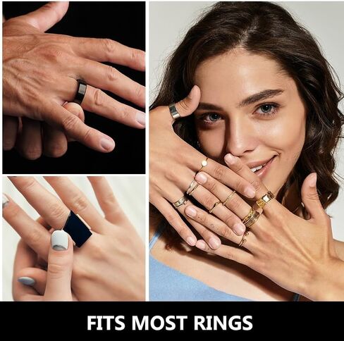 12 Sheets Ring Size Adjuster Kit with Jewelry Polishing Cloth Transparent Ring Size Reducer Tightener 316PCS Silicone No Cut Comfortable Band Tightener for Women Men Fits 3-10mm Wide in Saudi Arabia