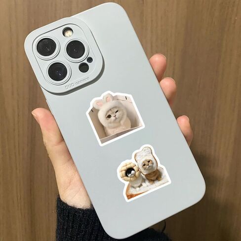 100pcs Cute Kitten Sticker Pack, Cat Stickers Pack, Kawaii Vinyl Waterproof Stickers - for Pet Lovers, Laptops, Phones, Scrapbooks & Water Bottles - Reusable Vinyl Decals, Irregular Shape in Saudi Arabia