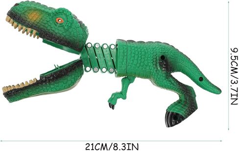 Kisangel ديناصور المنتزع اللعب الكرتون تلسكوبي الربيع مناور كليب مع الأسنان العض المنتزع للأطفال لعبة المزحة in Kuwait