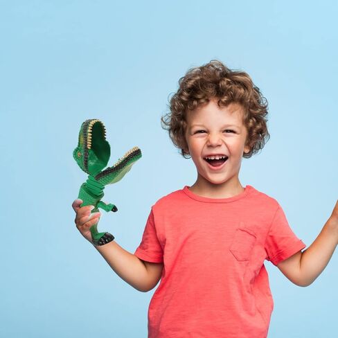 Kisangel ديناصور المنتزع اللعب الكرتون تلسكوبي الربيع مناور كليب مع الأسنان العض المنتزع للأطفال لعبة المزحة in Kuwait