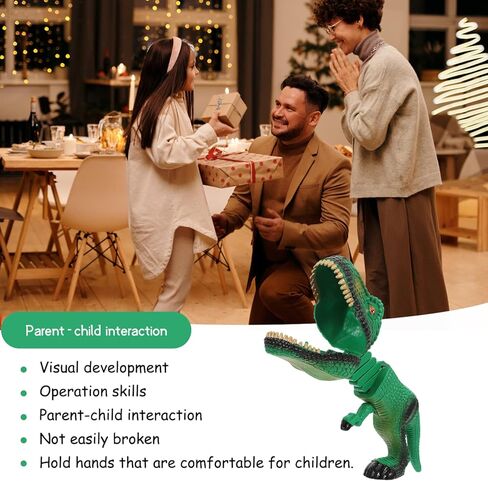 Kisangel ديناصور المنتزع اللعب الكرتون تلسكوبي الربيع مناور كليب مع الأسنان العض المنتزع للأطفال لعبة المزحة in Kuwait