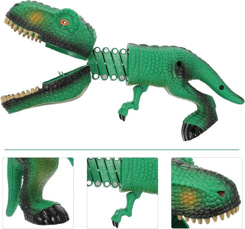 Kisangel ديناصور المنتزع اللعب الكرتون تلسكوبي الربيع مناور كليب مع الأسنان العض المنتزع للأطفال لعبة المزحة in Kuwait