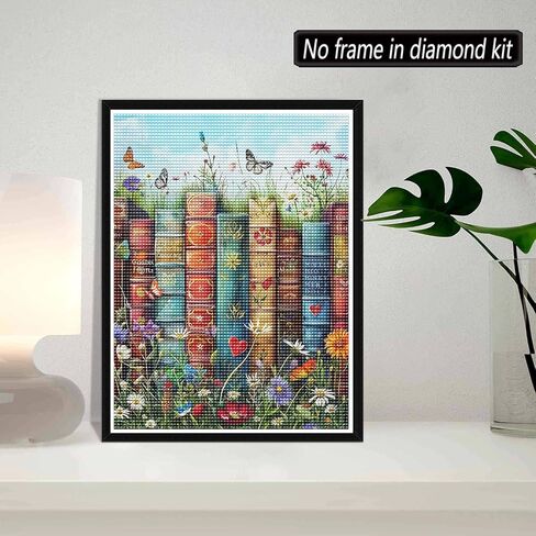 5D Diamond Art Kits for Adults - DIY Book Diamond Painting Kits, Full Round Drill - Crystal Embroidery Cross Stitch Craft for Wall Decor Christmas Gifts - 12x16 Inch A671 in Saudi Arabia
