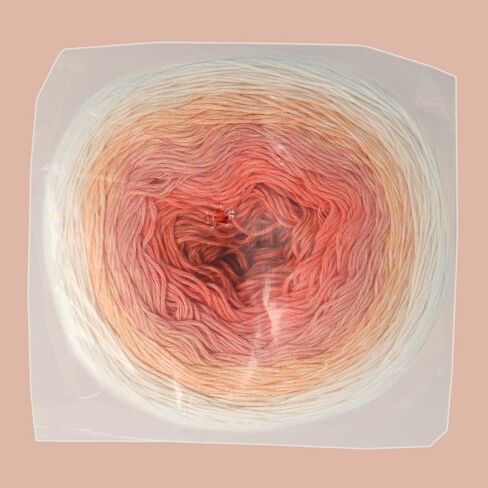 Scheepjes Cotton Whirl Gradient Cake 736 Cinderlight, Cotton Yarn 1094 yd (1000 m) 224 g (7.9 oz) in Saudi Arabia