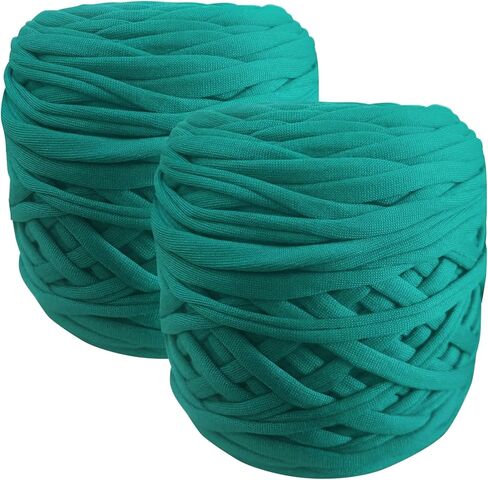 2 Pack 270g Polyester Blanket Yarn t Shirt Yarn Tshirt Yarn for Crochet t-Shirt Yarn Fabric Yarn T-Shirt Crochet Yarn for DIY Knitting Crochet Cloth Blanket Bag Dolls (Coffee) (Purple) in Saudi Arabia