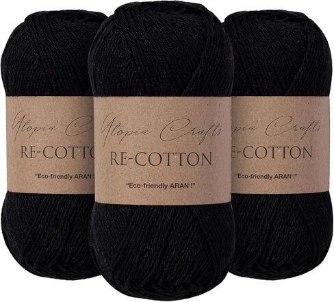 Re-Cotton Knitting Yarn 3X 100g / 3.52oz (Cream, 3 Pack) in Saudi Arabia