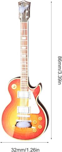 Miniature Guitar Model, 1:12 Scale, Purple, Miniature Instrument Guitar Model Decorative, Decorative Household Ornament Supplies in Saudi Arabia