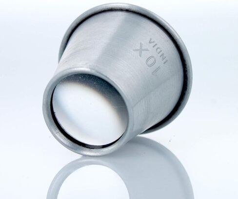 Universal Tool 5X Aluminum Jewelers Loupe 22mm Diameter Glass Lens Magnifier in Saudi Arabia