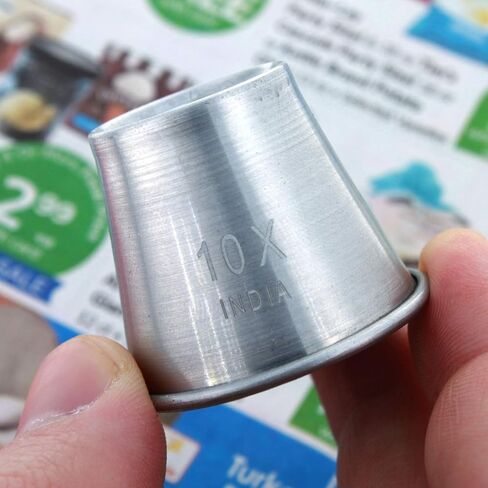 Universal Tool 5X Aluminum Jewelers Loupe 22mm Diameter Glass Lens Magnifier in Saudi Arabia