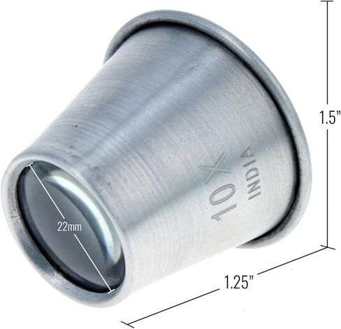 Universal Tool 5X Aluminum Jewelers Loupe 22mm Diameter Glass Lens Magnifier in Saudi Arabia