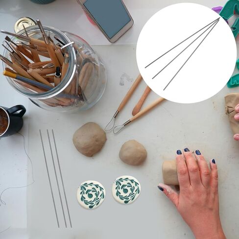 سلك تنجستن عالي الحرارة من DIYEAH لاستخدام الفرن، سلك حرق مقاوم للحرارة 7.87 بوصة لأدوات الفخار السيراميكية، إكسسوارات صناعة المجوهرات، خيوط تعليق in Kuwait