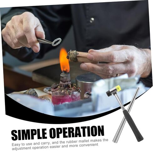 Homoyoyo Ring Tool Kit Jewelry Hammer Ring Adjuster Shaper for Wedding Lightweight Jewelry Making Tools in Saudi Arabia