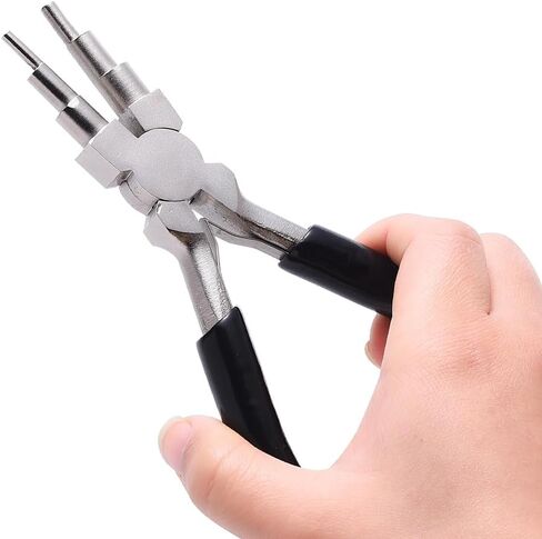 6 in 1 Bail Making Pliers 3-10mm Wire Looping Forming Pliers Bending Plier for Loops and Jump Rings DIY Crafts Rings Earrings Accessories in Saudi Arabia