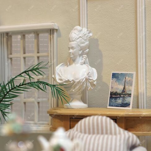 iLAND 1/12 Scale Accessories Mini Victorian Dollhouse Décor Resin Statue Marie Antoinette Queen for Vintage Miniature Doll House Accessories and Furniture Exquisite in Saudi Arabia