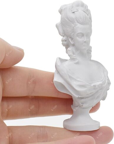 iLAND 1/12 Scale Accessories Mini Victorian Dollhouse Décor Resin Statue Marie Antoinette Queen for Vintage Miniature Doll House Accessories and Furniture Exquisite in Saudi Arabia