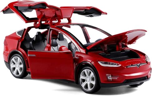 1/32 Model x Metal Die Casting Toy Car for 3 to 12 Year Old Boy Pull Back Car Toy with Sound and Lights (Red) in Saudi Arabia