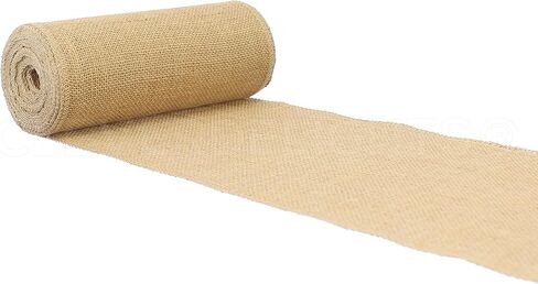 CleverDelights 9" Premium Burlap Roll - 10 Yards - No-Fray Finished Edges - Jute Burlap Fabric - 9 Inch in Saudi Arabia