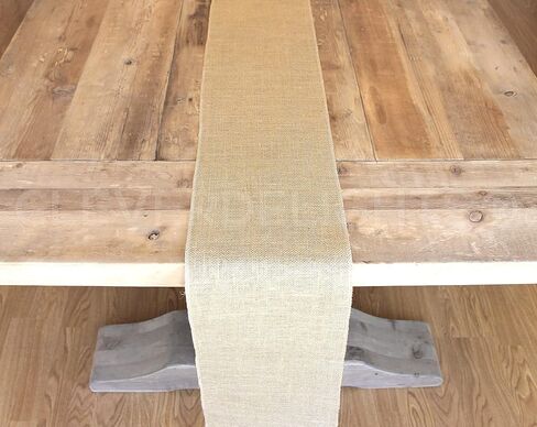 CleverDelights 9" Premium Burlap Roll - 10 Yards - No-Fray Finished Edges - Jute Burlap Fabric - 9 Inch in Saudi Arabia
