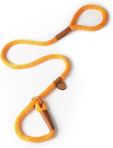 Dog & Field Lux Woven Slip Leash - Teal. 4ft Slip Leash for Dogs, Soft Braided Rope Dog Lead with Brass Fittings & Leather Bindings. Training Lead for Dogs, No Collar Or Harness Needed, One Size in Kuwait