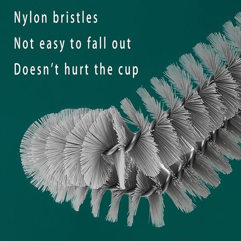 فرشاة تحضير القهوة من كيميكس بمقبض أبيض وشعيرات نايلون رمادية in Kuwait