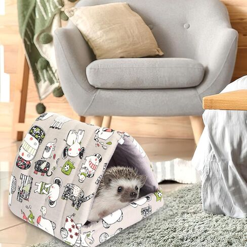 UPINS 4 Pack Guinea Pig Bed, Guinea Pig Hideout Washable Small Animal House Cage Accessories for Dwarf Rabbits Chinchillas Hamsters Hedgehogs Ferrets Bearded Dragons and Rats(20 x 20 cm) in Saudi Arabia