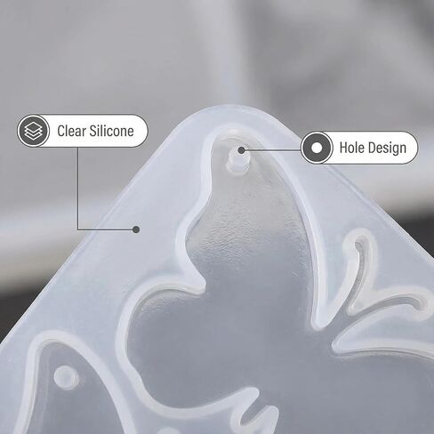 Resin Jewelry Mold with Wing Shapes - Silicone Butterfly Mold for DIY Earrings, Pendants, and Handmade Art Crafts in Saudi Arabia