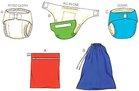 Kwik Sew K3690 Diapers Sewing Pattern, Diaper Cover in Saudi Arabia