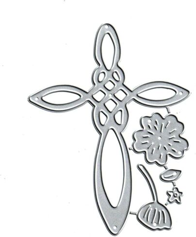 Merry Christmas Cross Flower Metal Die Cuts,Spring Sunflower Frame Leaf Cutting Dies Cut Stencils for DIY Scrapbooking Album Decorative Embossing Paper Dies for Card Making in Saudi Arabia